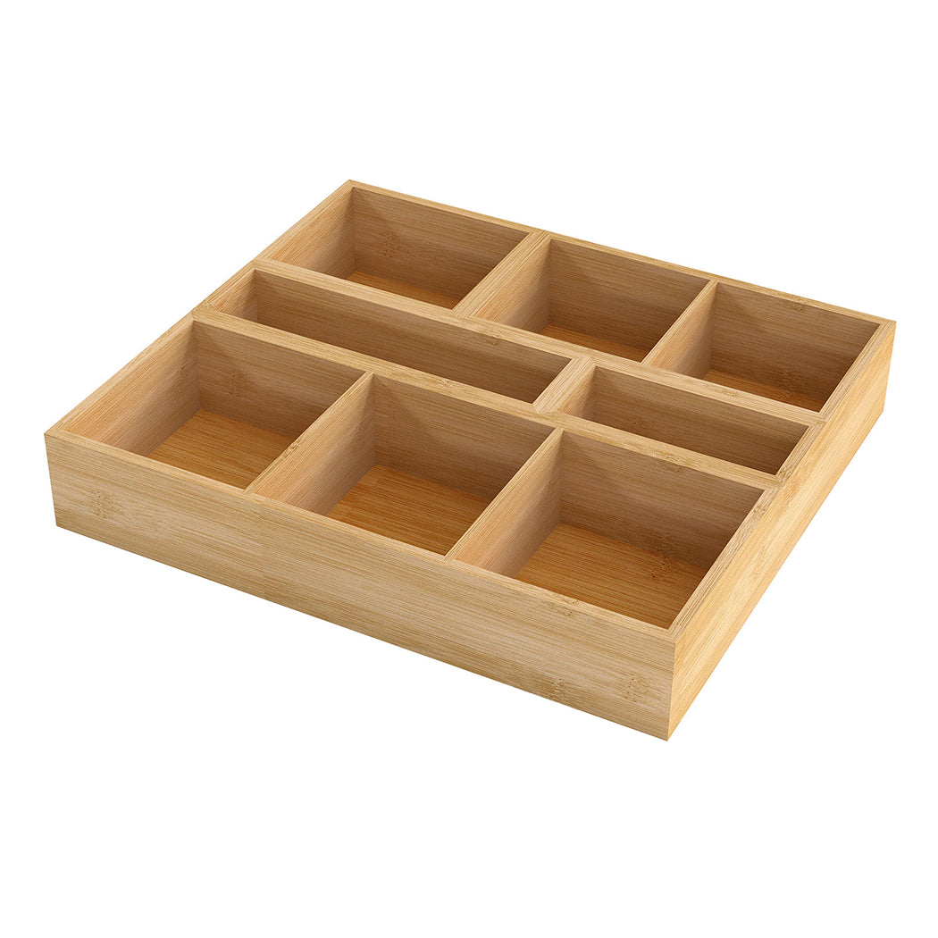 Toque Bamboo Drawer Organizer Multi-Use Storage Box-1973193601135546368