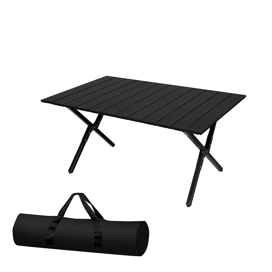 Levede Folding Camping Table Portable Black-1954802883719467008