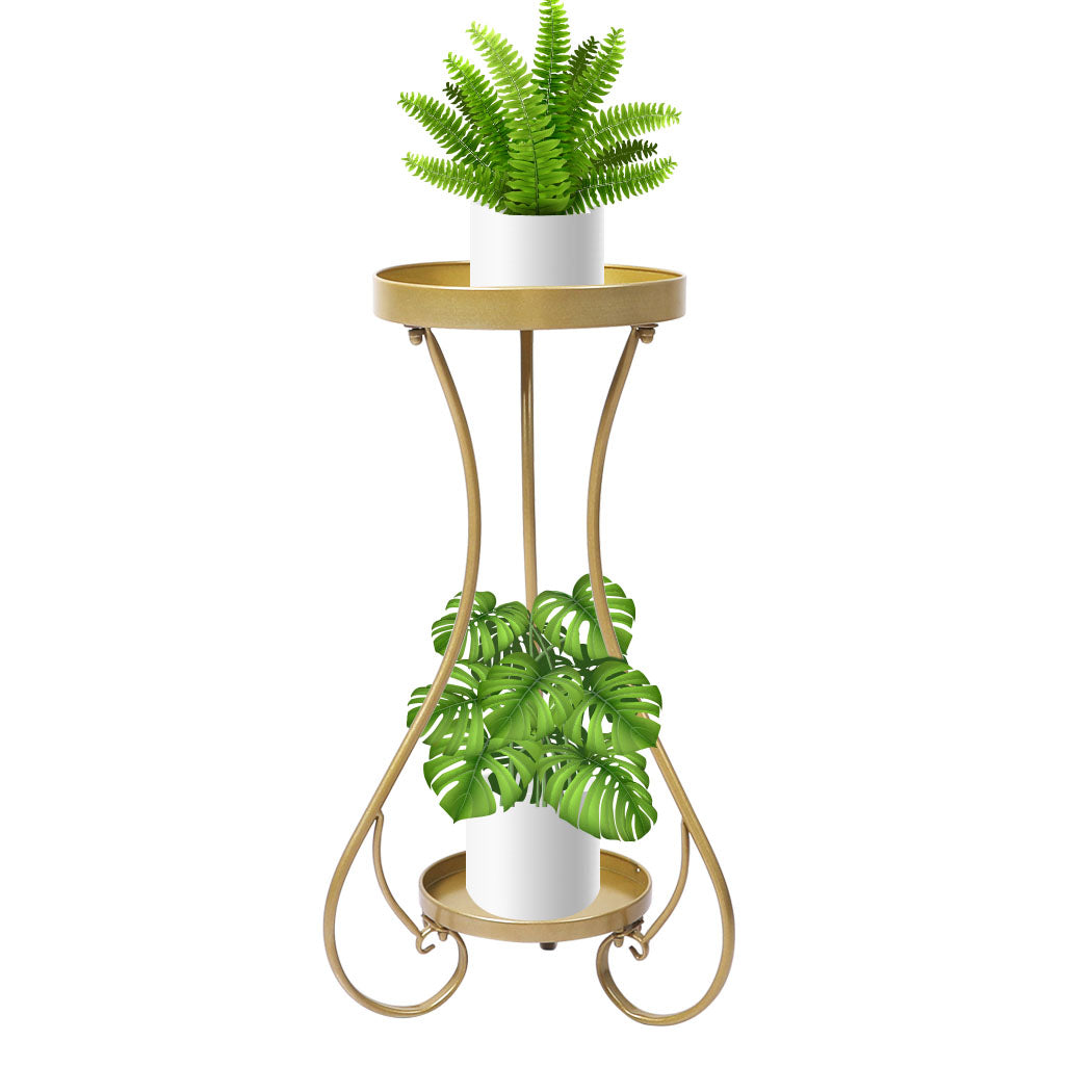 Levede Plant Stand 2 Tiers Outdoor Indoor Medium-1954802667649896448