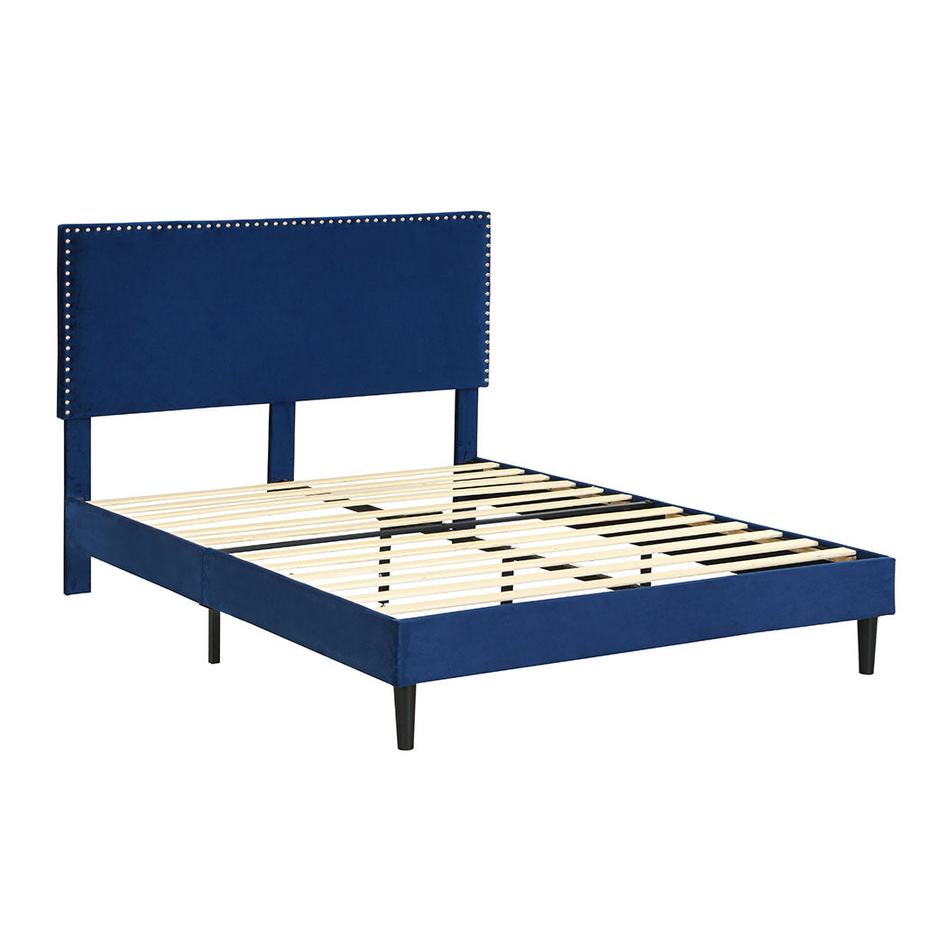 Levede Bed Frame Queen Size Mattress Blue-1910113208497213440