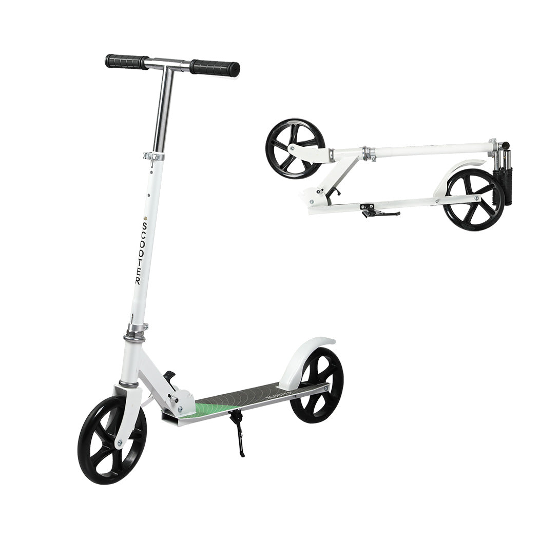 MONVELO Folding Scooter Dual Large Wheels White-1973193577207042048