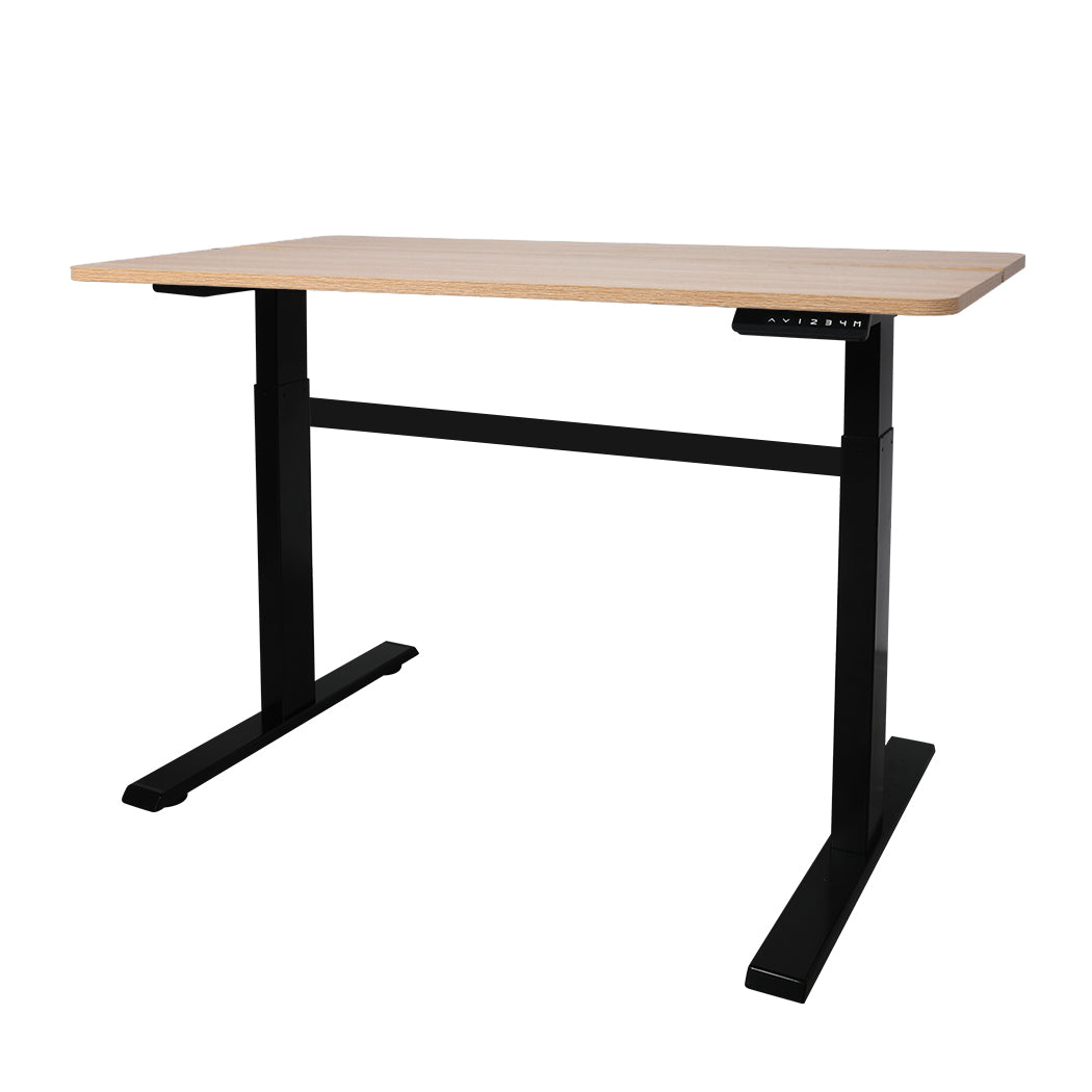 Levede Standing Desk Riser Motorised Oak-1919892936766656512
