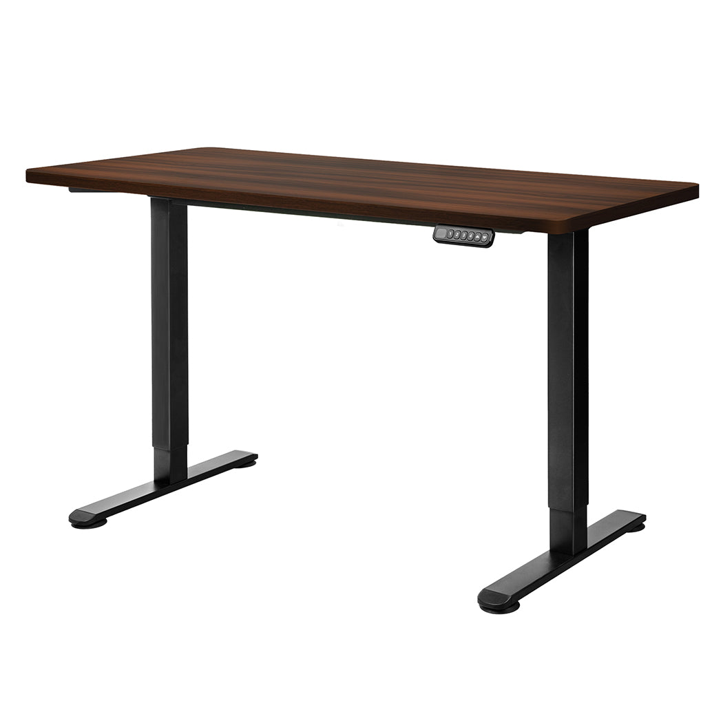 Levede Motorised Standing Desk Adjustable 140cm Walnut 1000x 1MM-1954803019489087488
