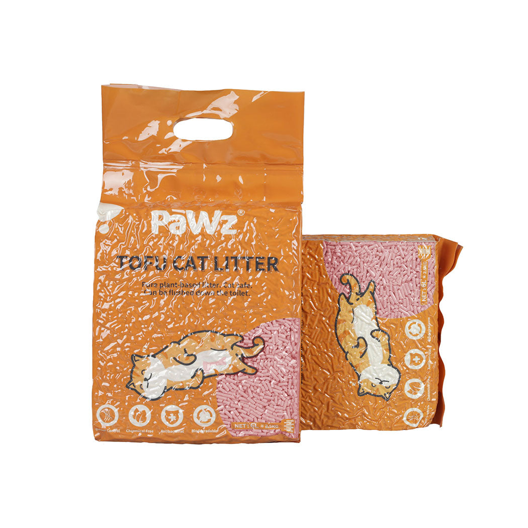PaWz 2.5kg Tofu Cat Litter Clumping Watermelon x2-1954802394885918720