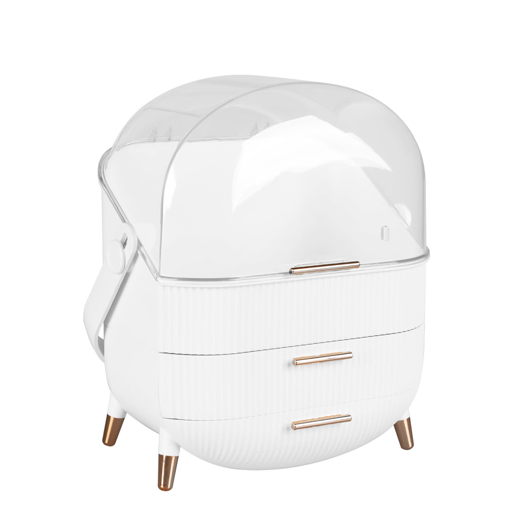 Makeup Organizer Case Drawer Portable White-1954803003059998720