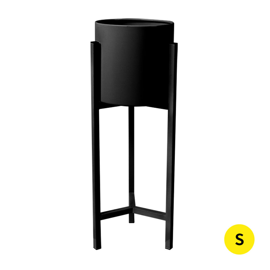 Levede Plant Stand Garden Planter Metal Black Small-1910112816589836288