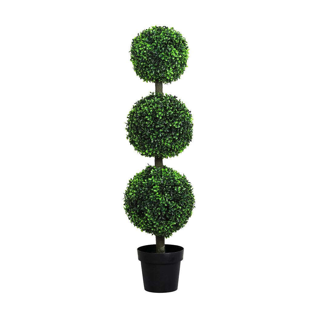 Lambu Artificial Triple Ball Boxwood Trees-1954802441748877312