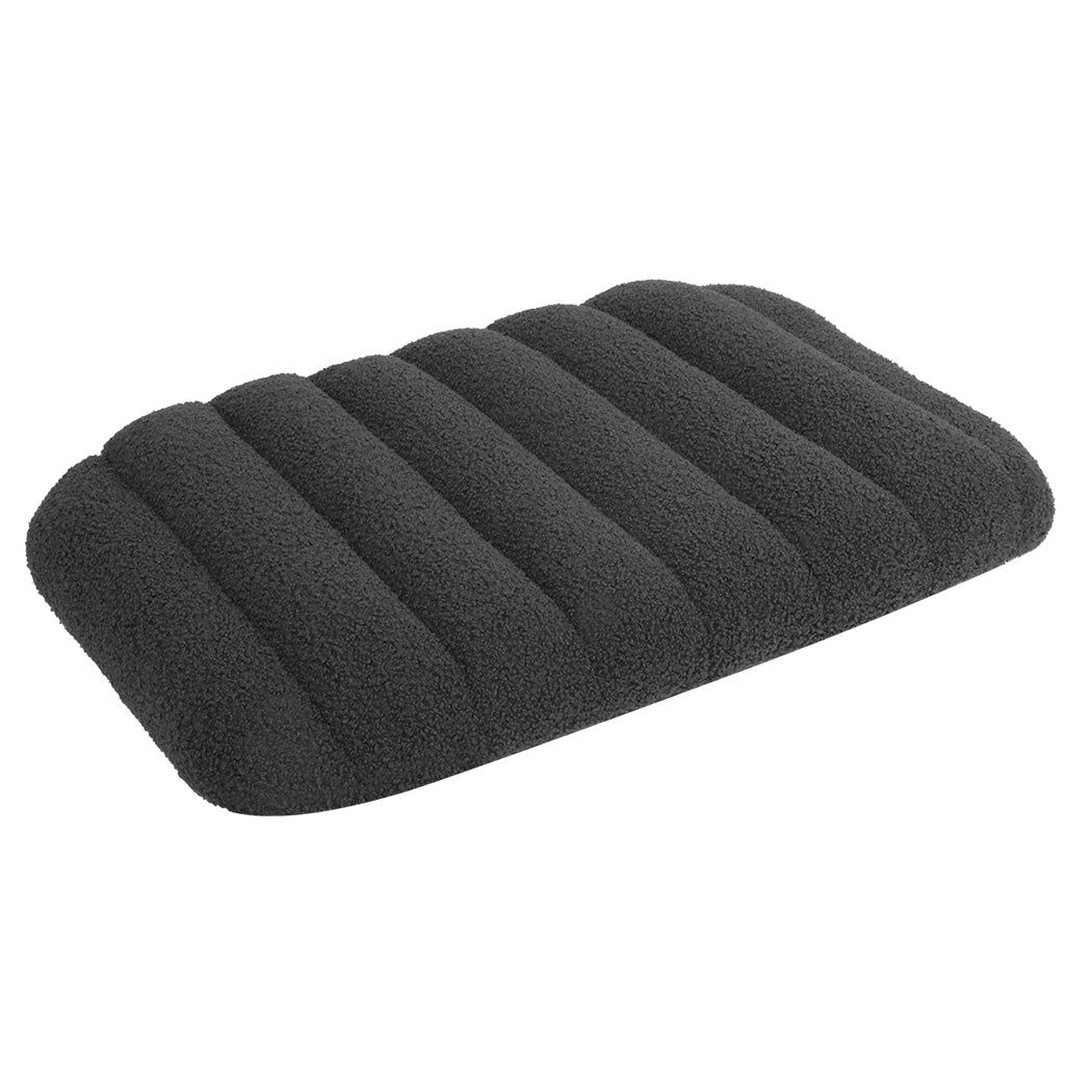 Pawz S Size Orthopedic Dog Bed with Sherpa Plush Removable Cover in Grey-1954802482437820416