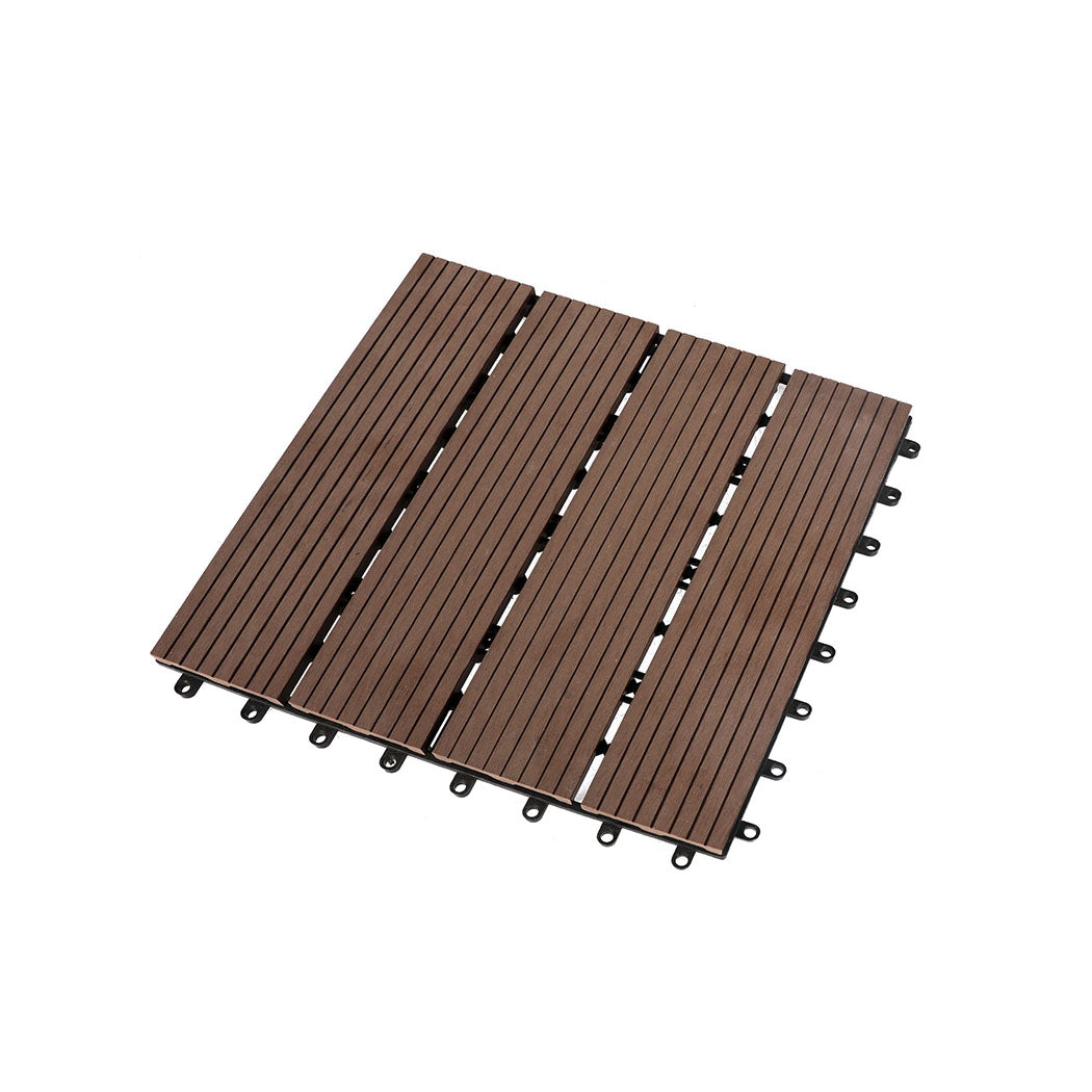 Marlow x10 Floor Tiles Plastic Decking Coffee-1954802596321562624