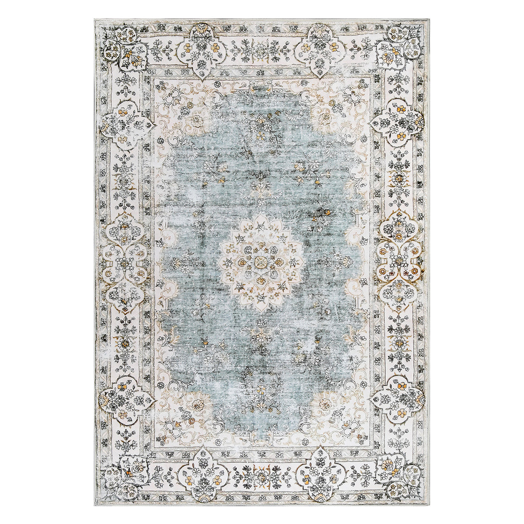 Marlow Floor Rug Short Pile Washable Vintage Carpet Soft Plush Non Slip 200x290-1954802390863581184