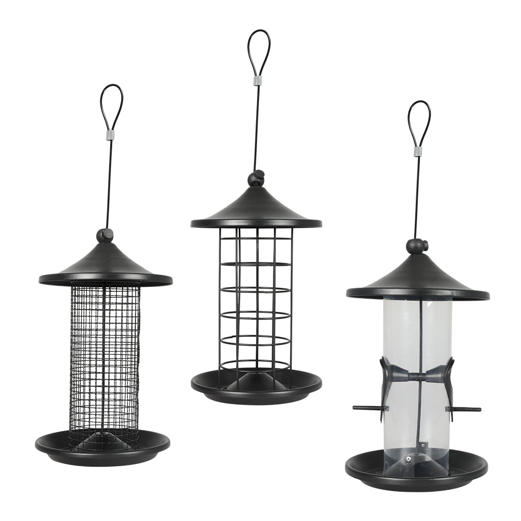 PaWz 3x Bird Feeder Hanging Wild Seed-1954802395577978880