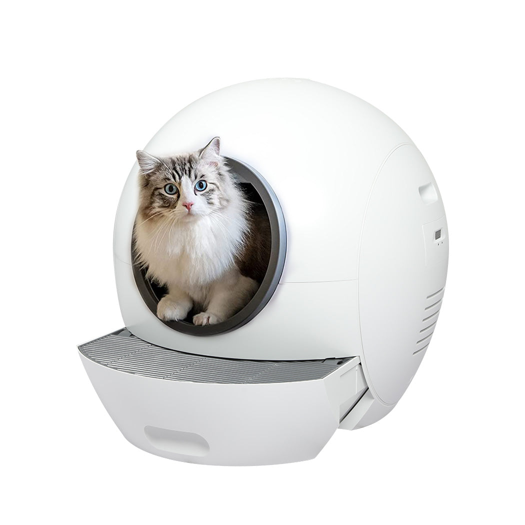 PaWz Automatic Smart Cat Litter Box Self-Cleaning Enclosed Kitty Toilet Hooded
