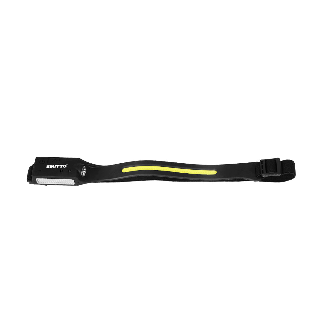 EMITTO COB Headlamp Led Torch Camping Black-1919892862657499137
