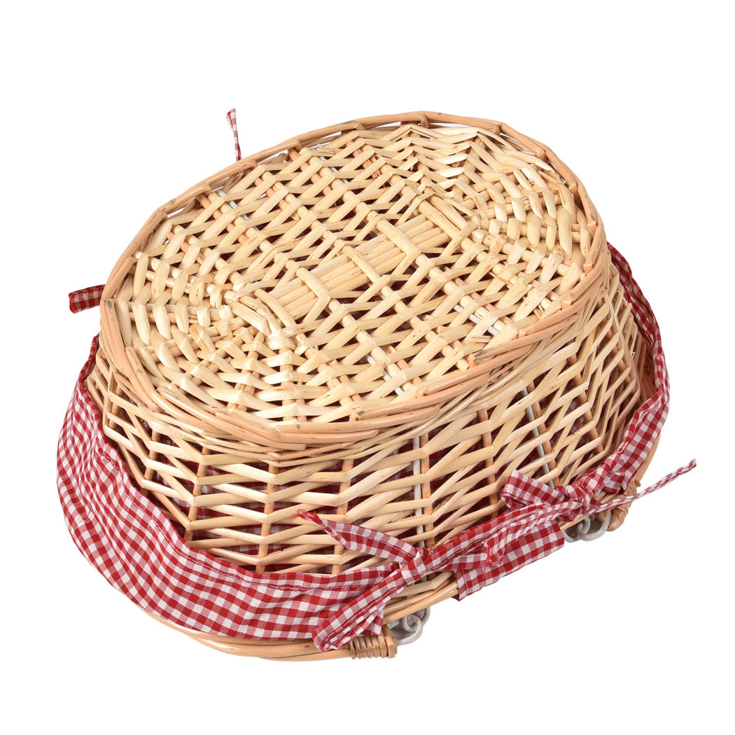 Picnic Basket Baskets Outdoor Deluxe-1910112332739121153