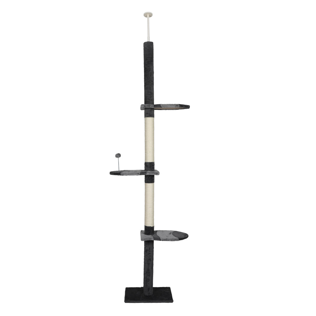 PaWz Cat Scratching Post Tree Condo Grey-1919892876469342209