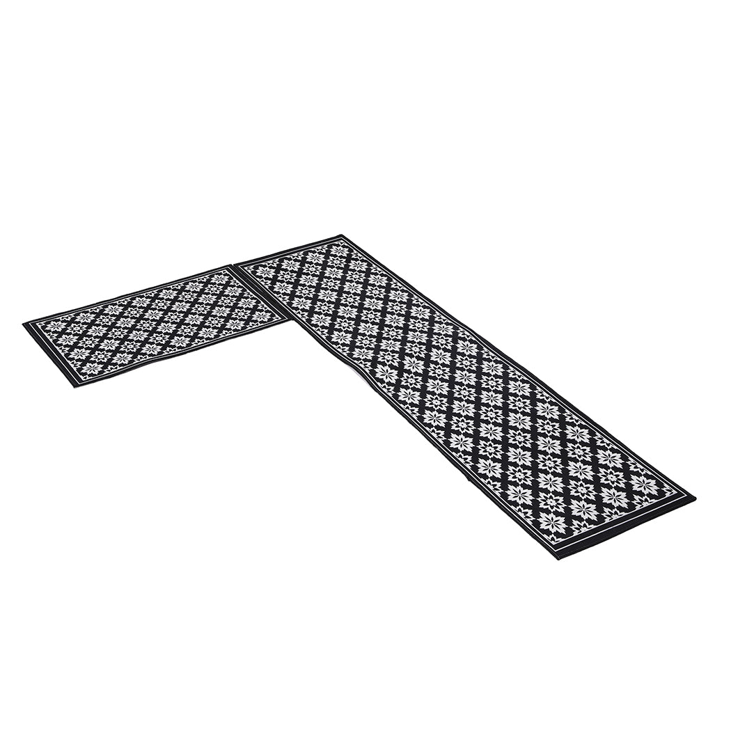 Marlow 2x Kitchen Mat Floor Rugs Area 45x120cm-1910113056717934593