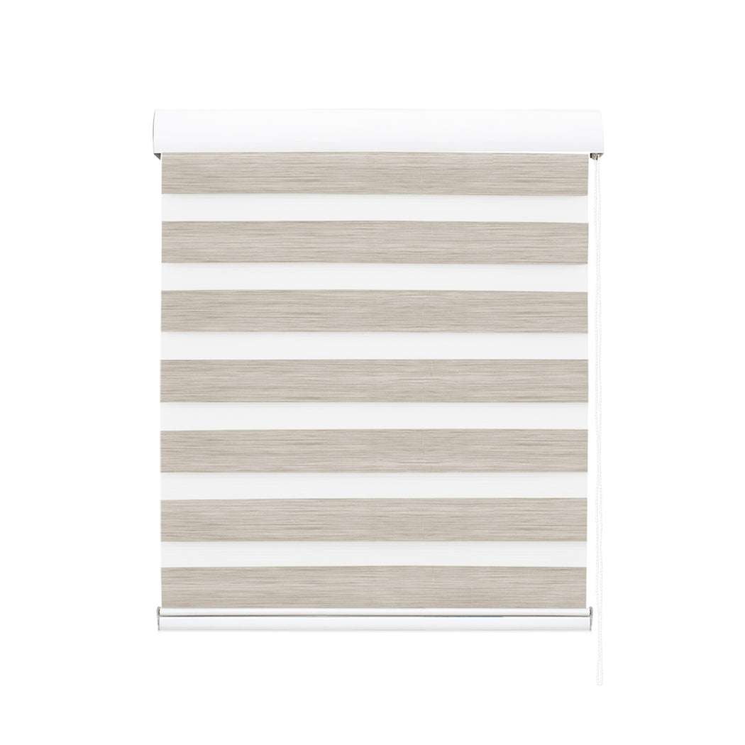 Marlow Blackout Zebra Roller Blind Curtains 150x210 Beige-1954802973397880833