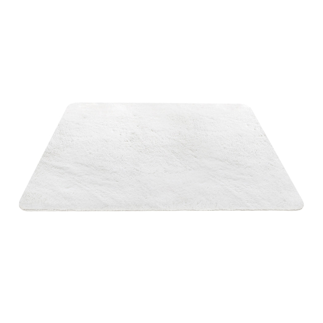 Marlow Floor Rugs Area Rug Fluffy Faux 140X200CM White-1919892882374922241