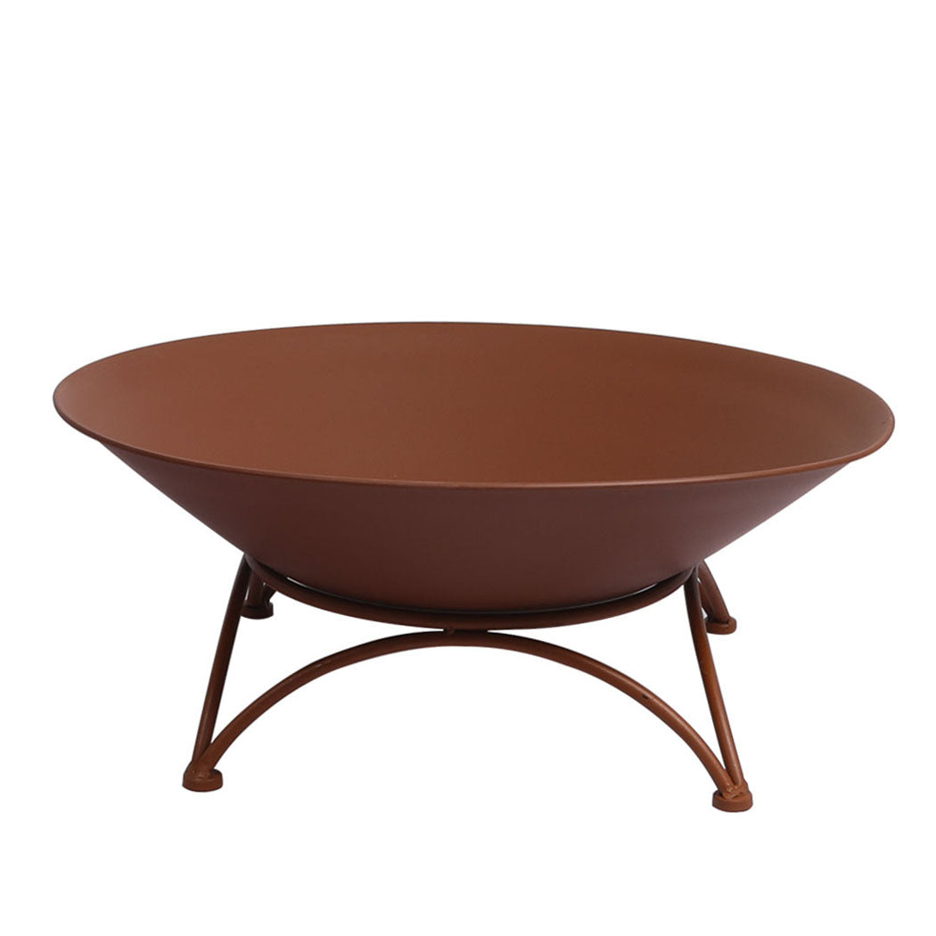 2 IN 1 Fire Pit Outdoor Pits Bowl Steel Rust-1910112944172175361