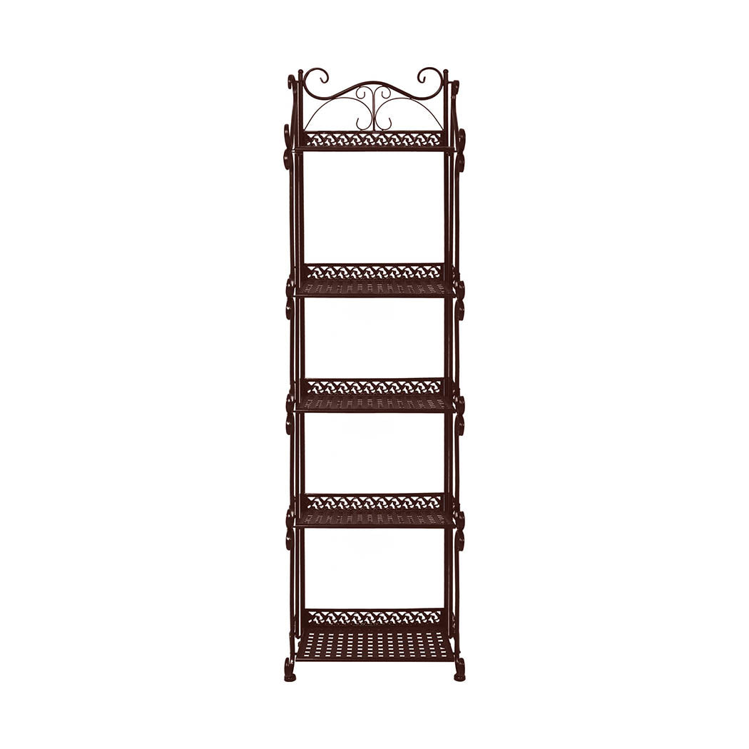 Levede Plant Stand 5 Tiers Outdoor Indoor Bronze-1910112301663522817