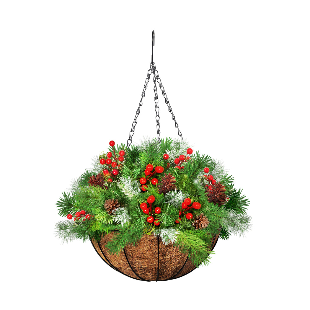 Santaco Christmas Hanging Basket Ornaments 25CM-1954802332424343553