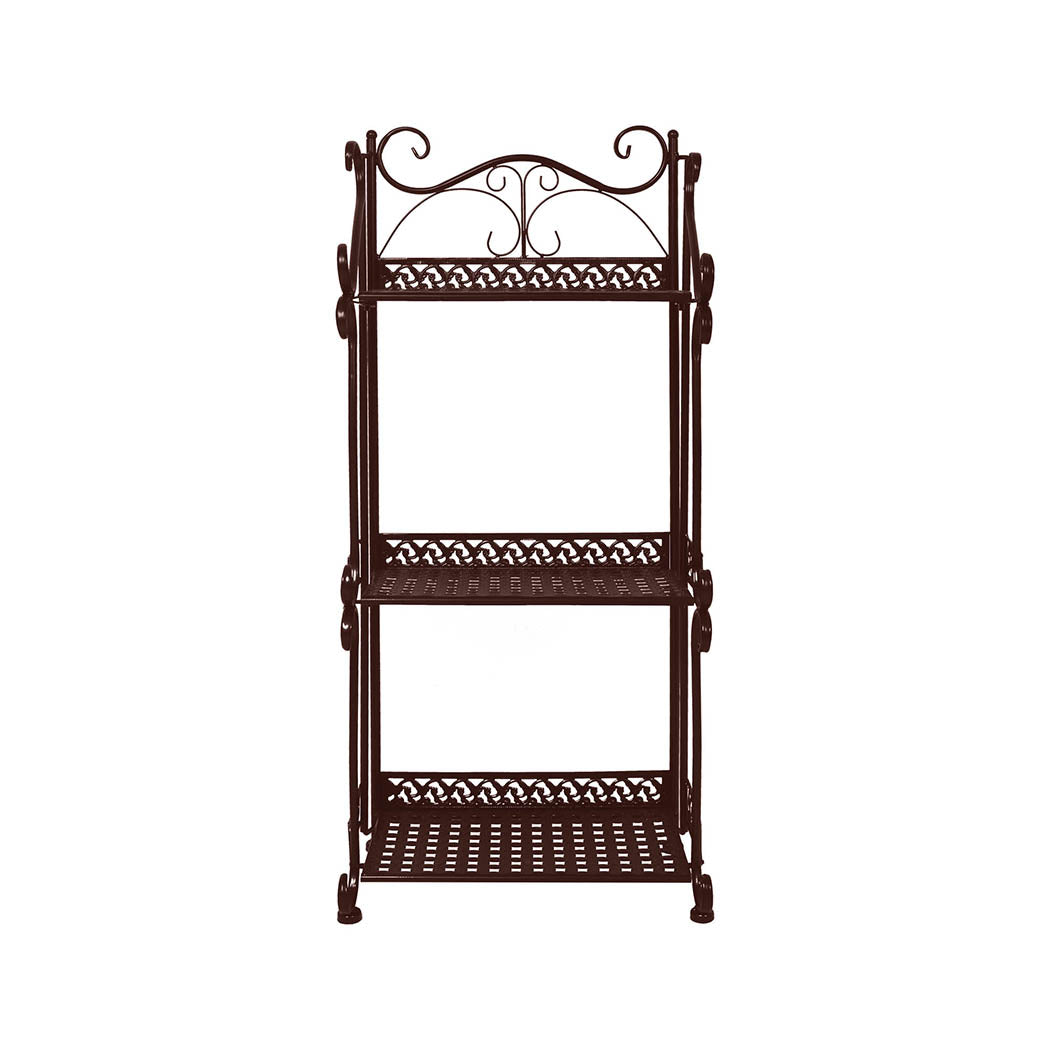 Levede Plant Stand 3 Tiers Outdoor Indoor Bronze-1910112300380065793