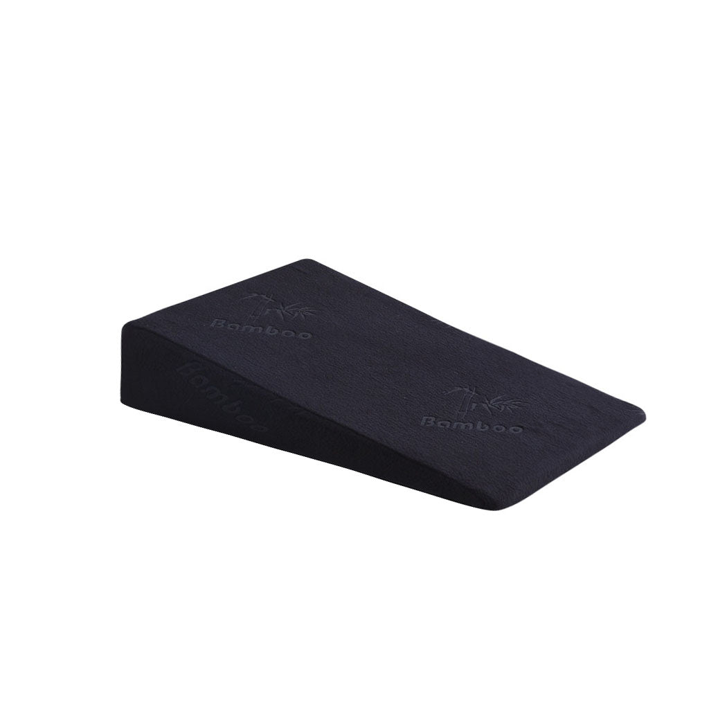 Cool Gel Memory Foam Bed Wedge Pillow With Cover Black 10-1954802698842935297