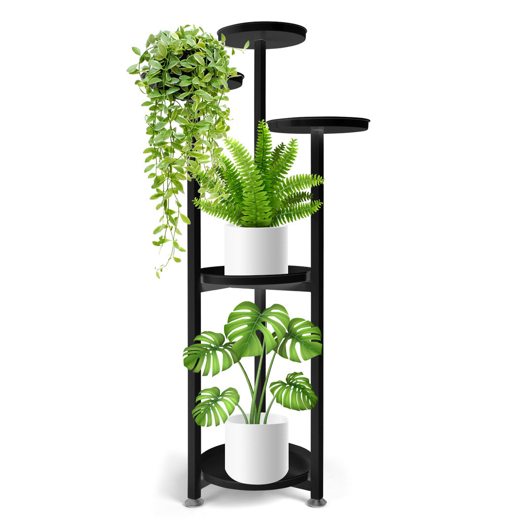 Levede Plant Stand Outdoor Indoor Flower Black Large-1954802662809669633