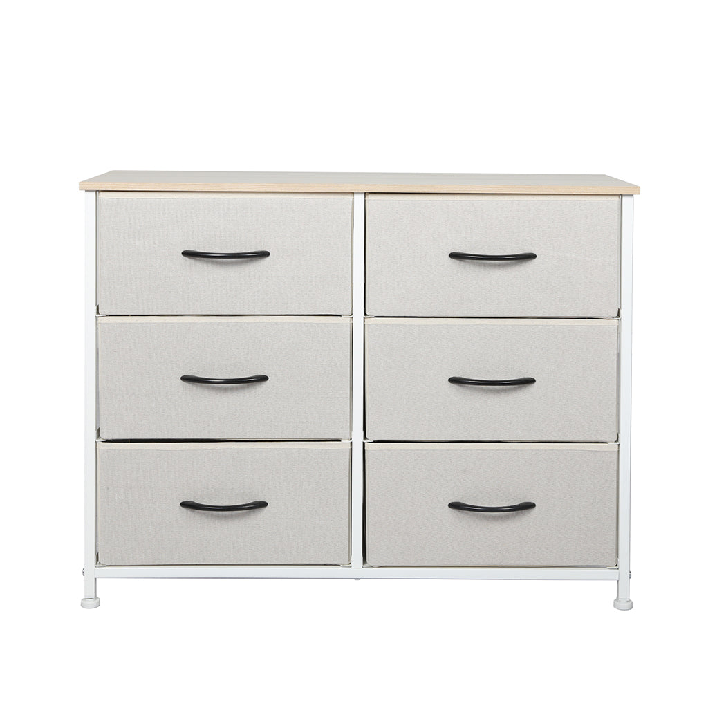 Levede Storage Cabinet Tower Chest Beige-1954802981799071745