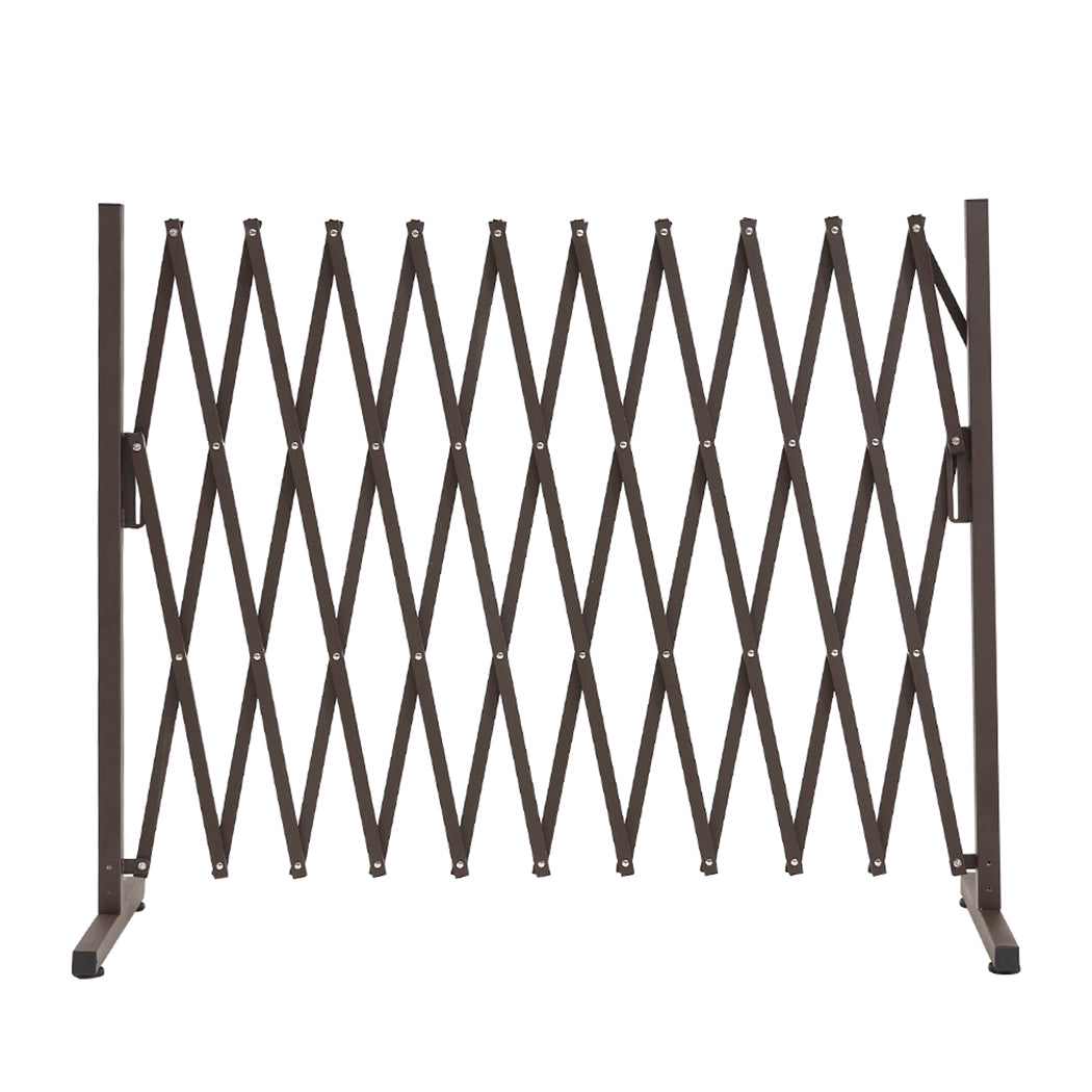Garden Security Fence Gate Gate Metal Brown-1954802909376024577