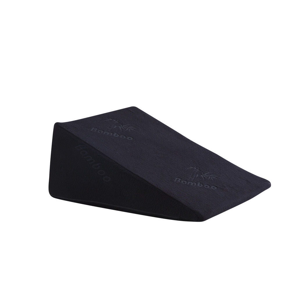 2x Cool Gel Memory Foam Bed Wedge Pillow Black 25x2-1954802699371417601