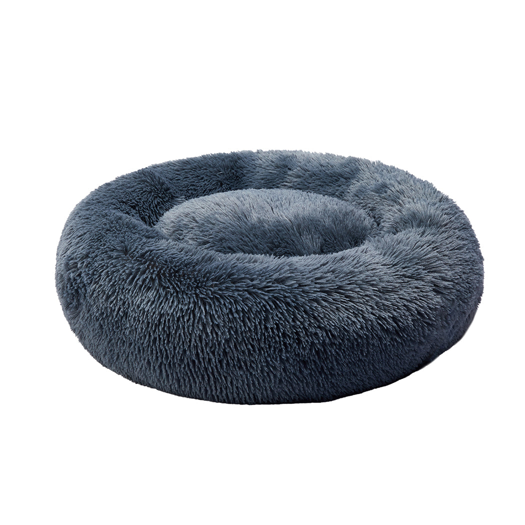 PaWz Pet Bed Cat Dog Donut Nest Calming XXXL Dark Grey XXX-Large-1954802763556851713