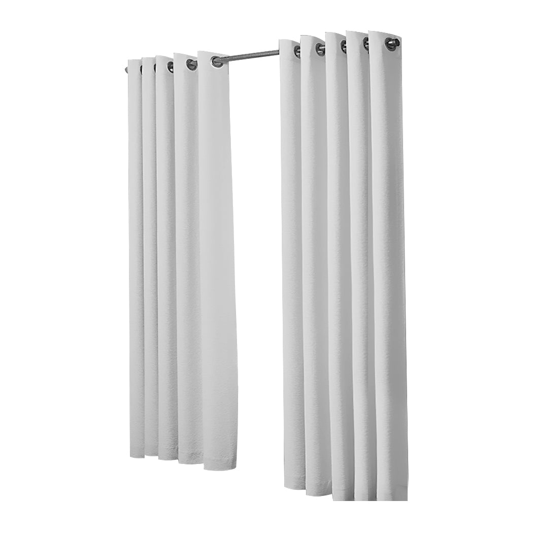 2x Blockout Curtains Panels 3 Layers Grey-1954802971963428865