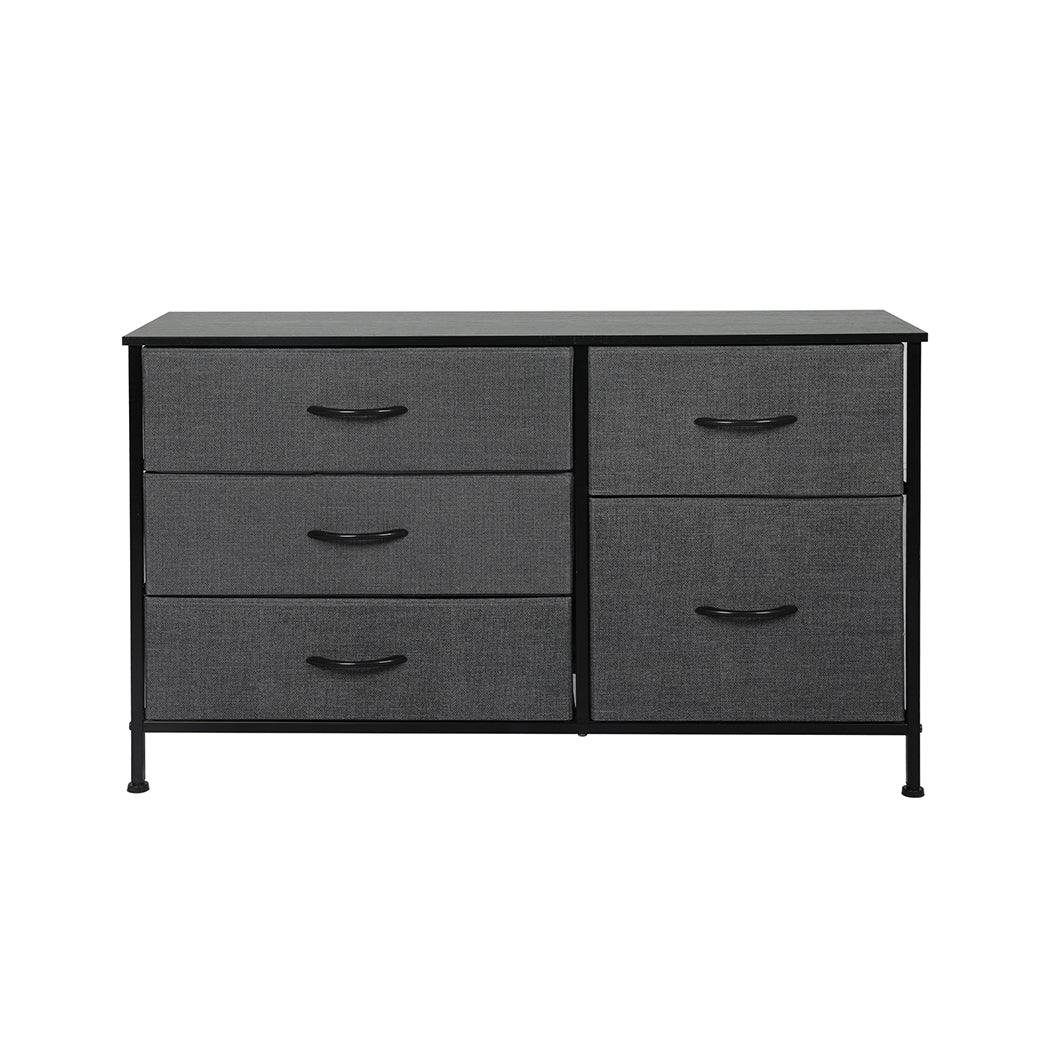 Levede Storage Cabinet Tower Chest Dark Grey-1954802991836041217