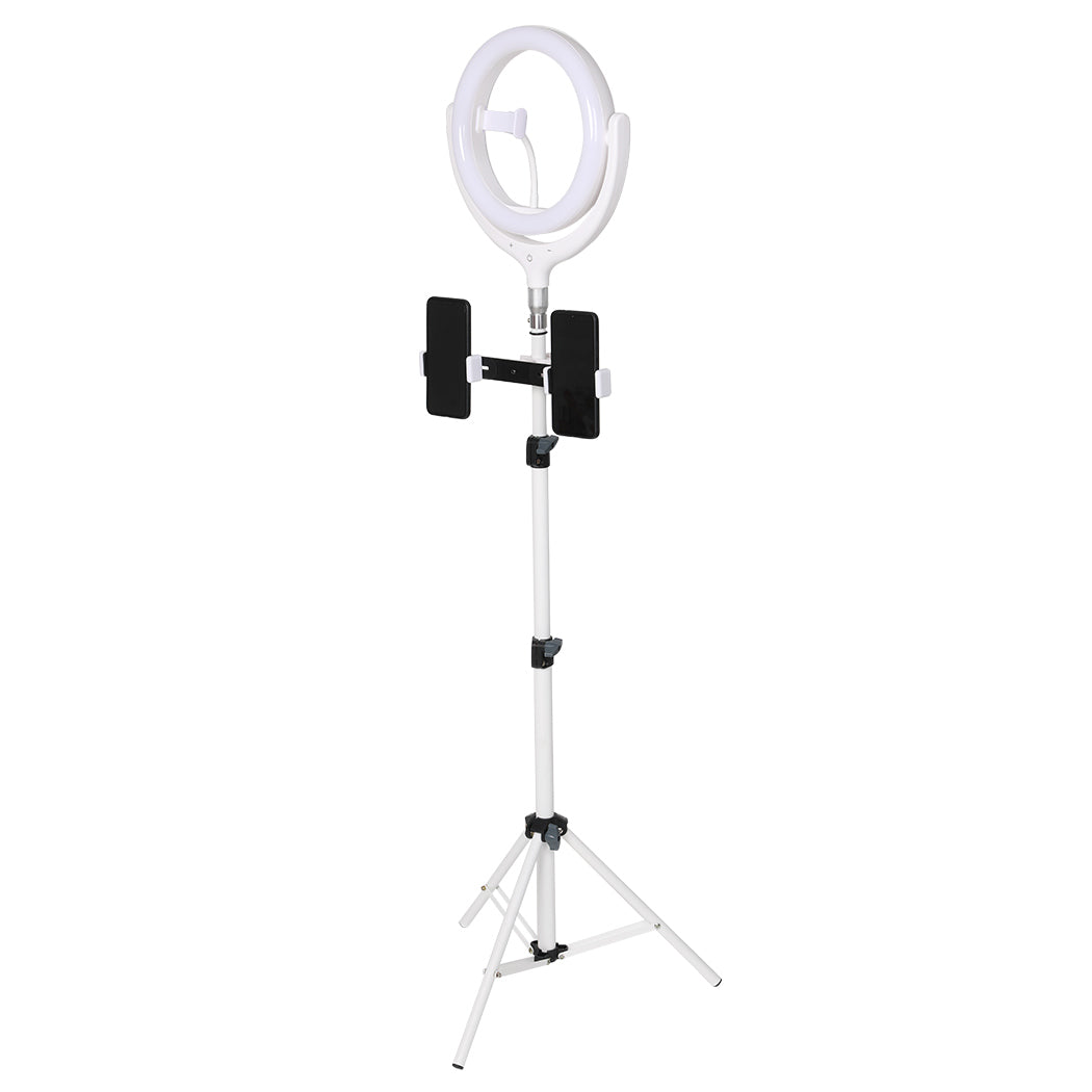 12'' LED Ring Light with Tripod Stand White-1919892833343508481