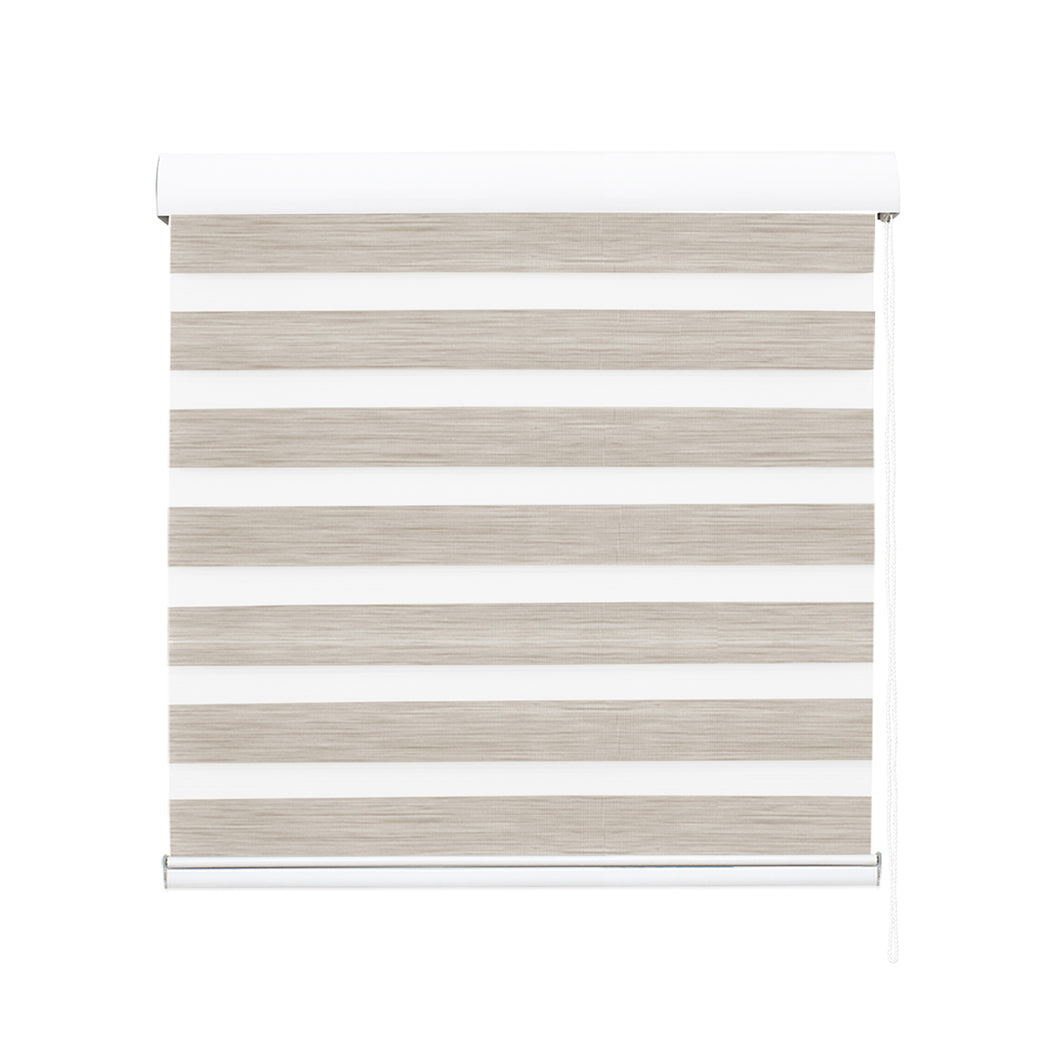 Marlow Blackout Zebra Roller Blind Curtains 210x210 Beige-1954802974211575809