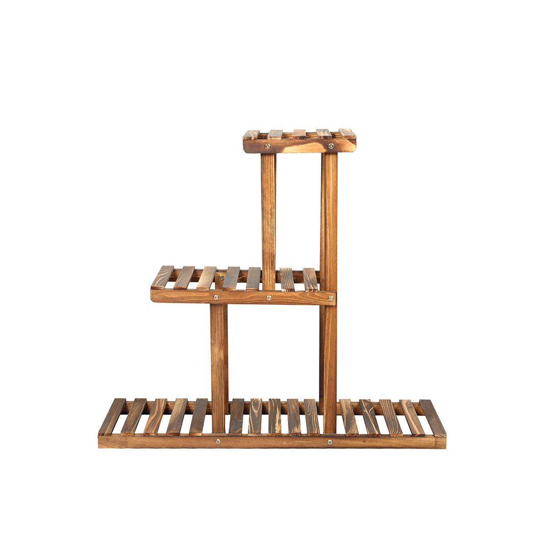 Levede 3-Tier Plant Stand Wood Wooden-1954802671563182081