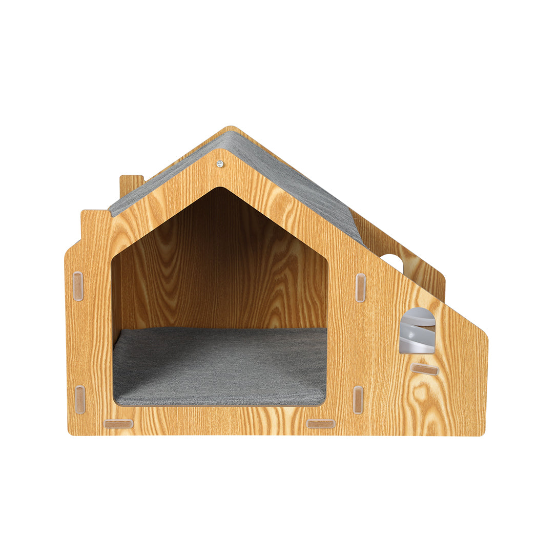 PaWz Wooden Pet House Cat Kennel Elevated-1919892827307905025