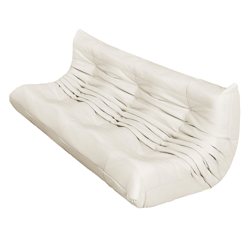 Levede 3 Seaters Floor Sofa Caterpillar Lounge-1954802350560514049