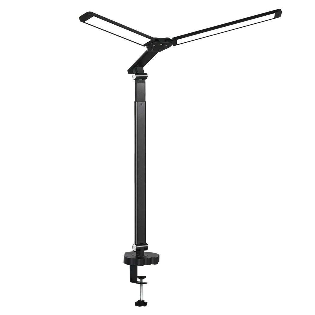 Emitto Double Head LED Desk Lamp Dimmable With Clamp-1954802474728689665