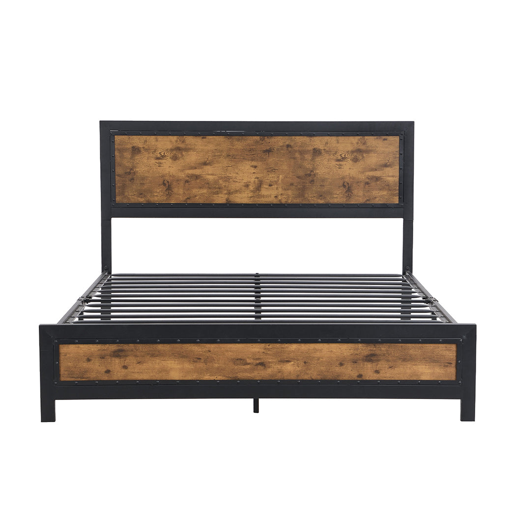 Levede Metal Bed Frame Mattress Base Double-1954802931664556033