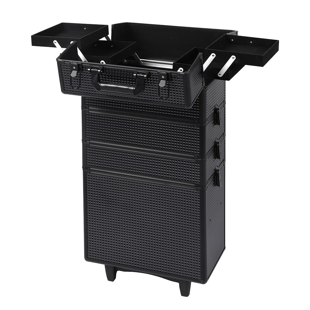 Professional Makeup Case Organizer Box Black-1919892938159165441