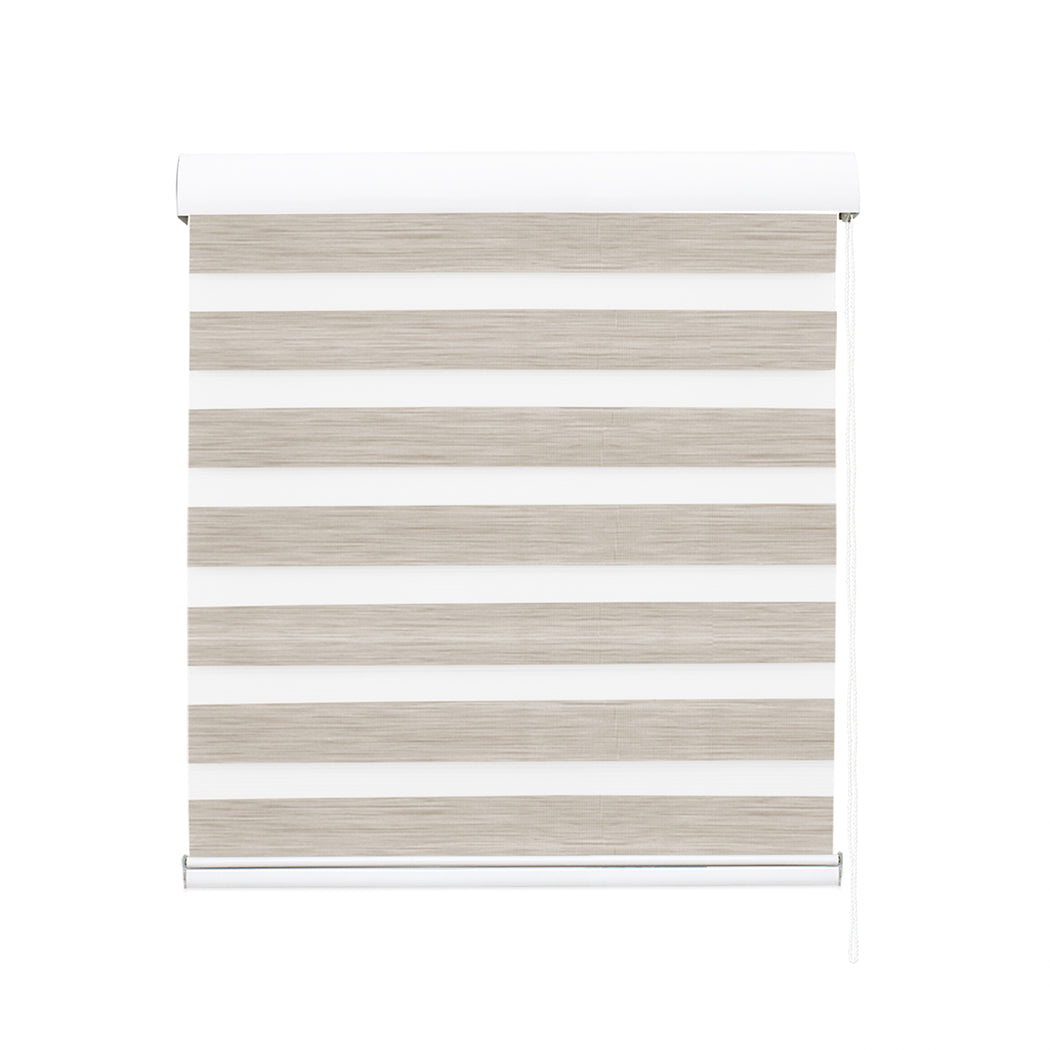 Marlow Blackout Zebra Roller Blind Curtains 180x210 Beige-1954802973817311233