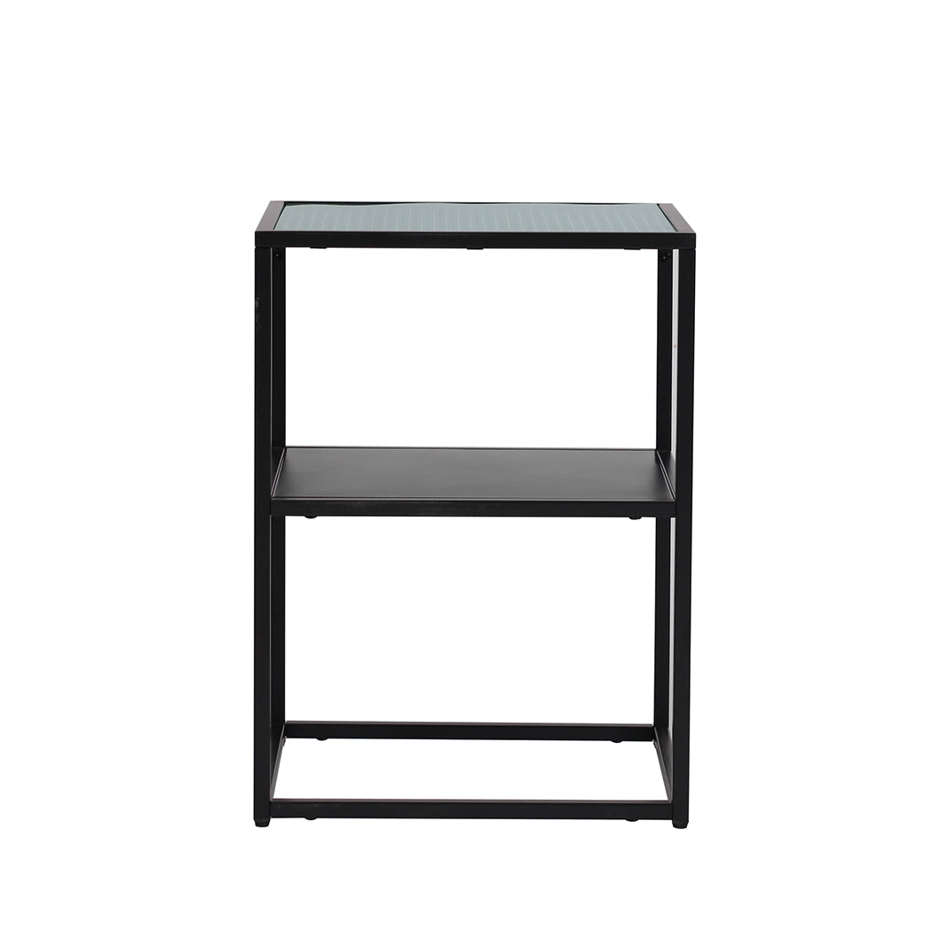 Levede Side Table Open Design Steel-1919892934111662081