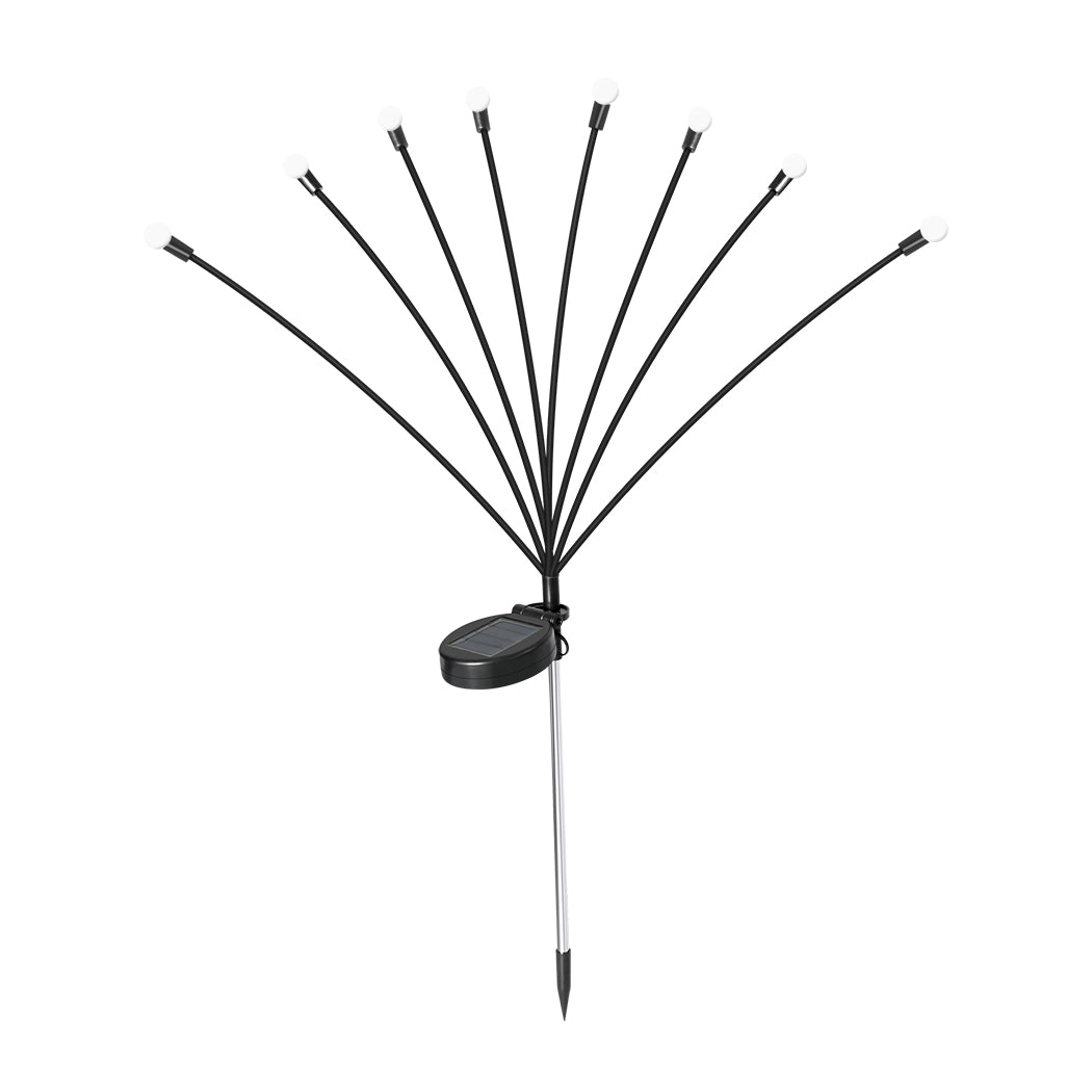 Firfly Solar Lawn Lights 8LED 4PC Outdoor Black-1954802836537741313