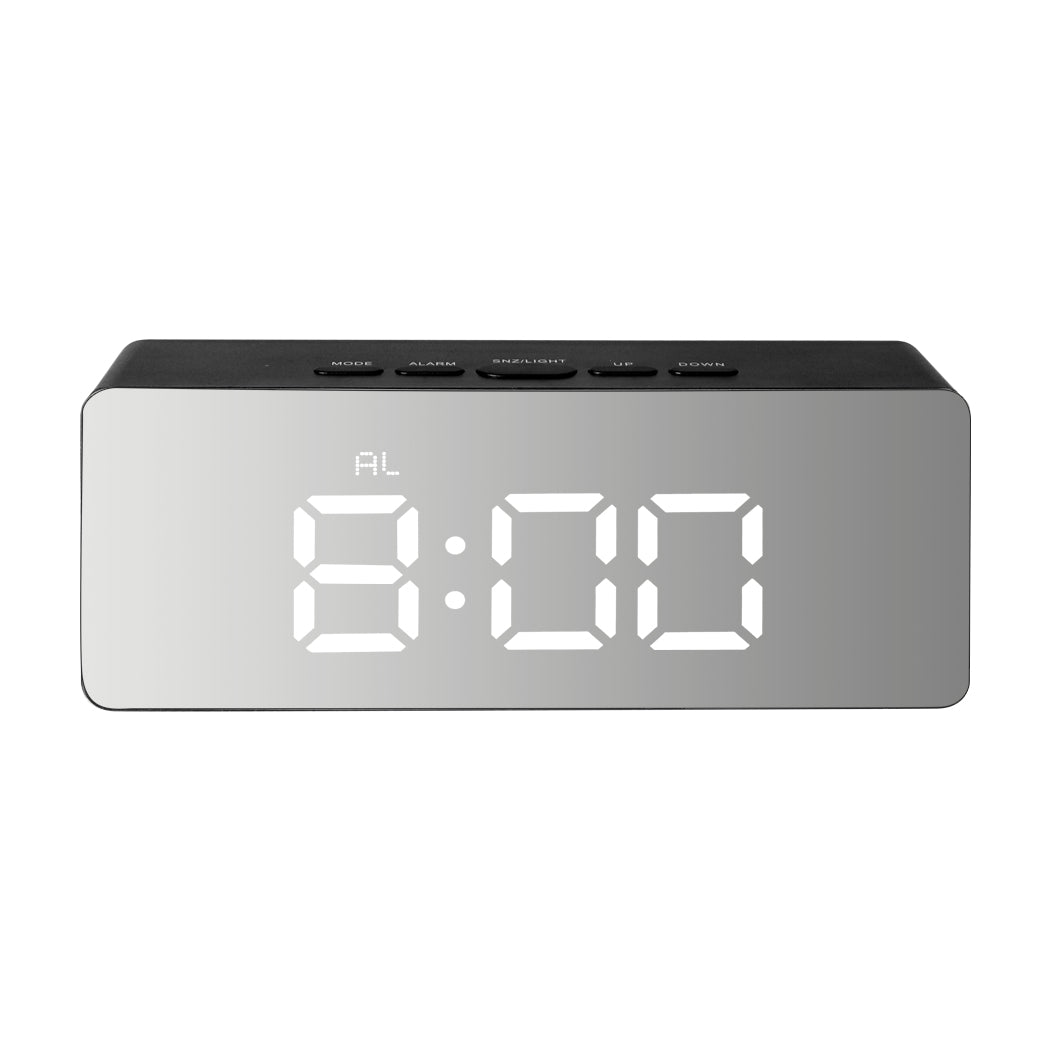 Digital Clock LED Display Desk Table Black-1910113083007832065