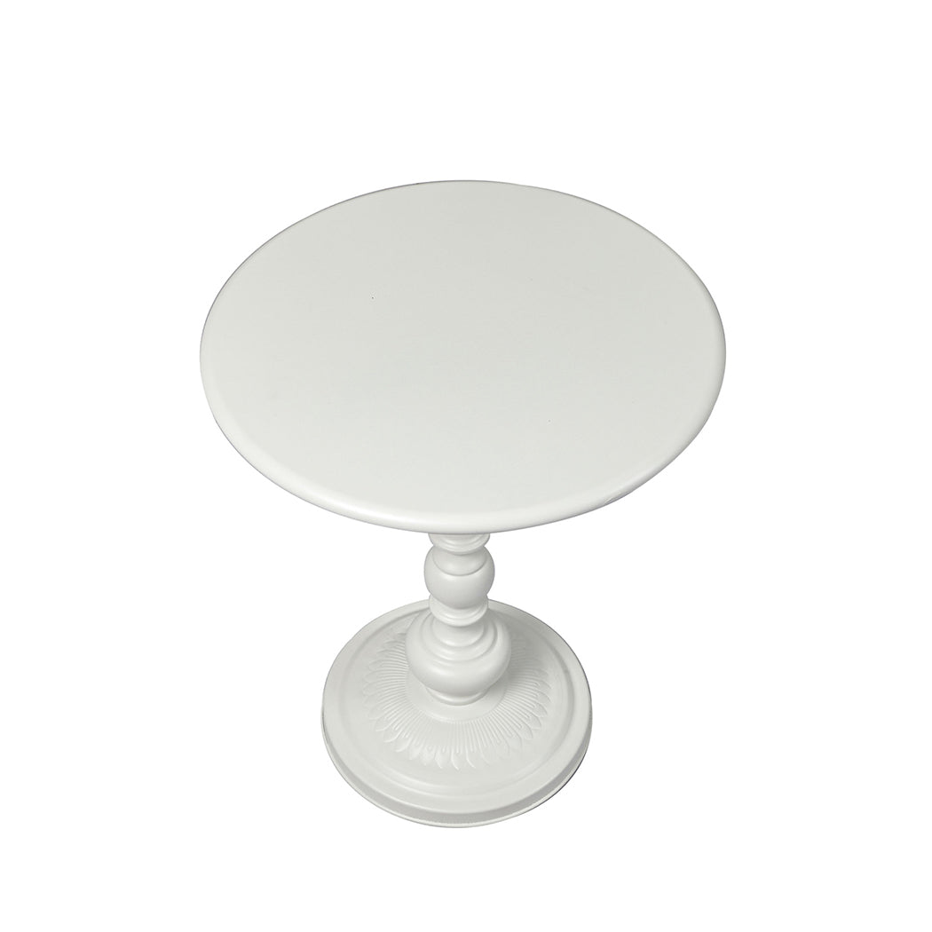 Levede Side Table Bedside Table Vintage White-1954802990166708225