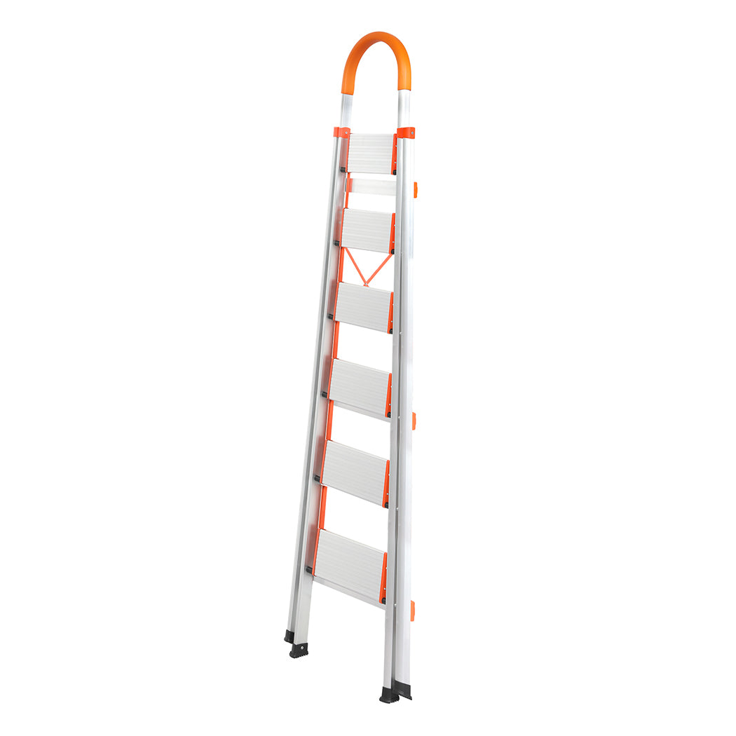 Traderight 6 Step Ladder Folding Aluminium-1954802743508078593
