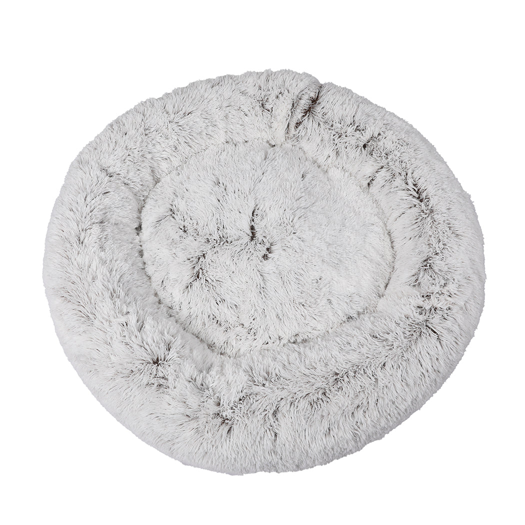 PaWz Pet Bed Cat Dog Donut Nest Calming M Coffee Medium-1910112958197927937