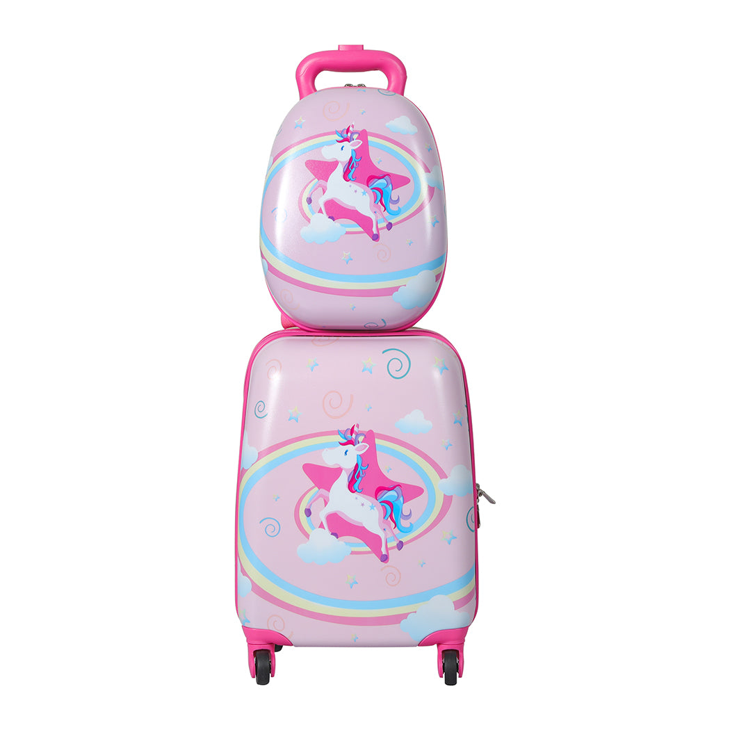 BoPeep 16''13'' 2PCS Kids Luggage Set Unicorn-1954802778916392961